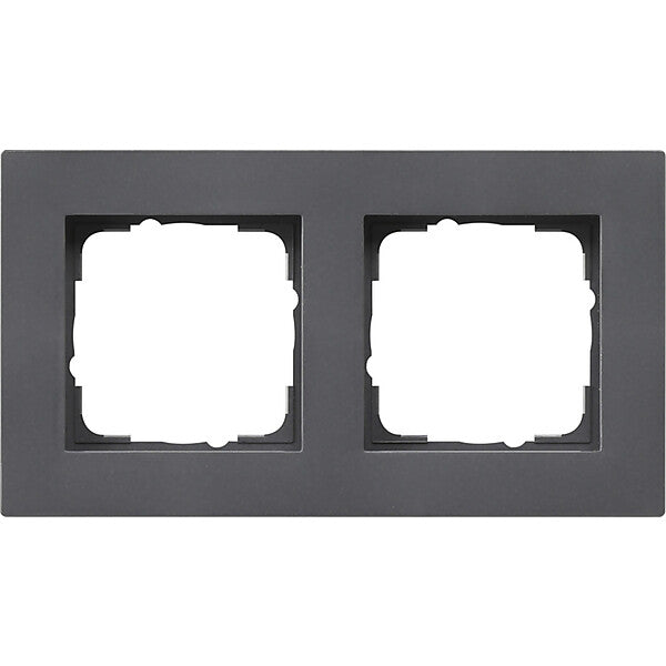 Gira Abdeckrahmen 2fach anth 0212235